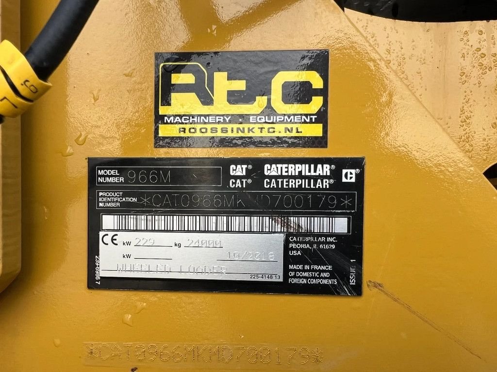 Radlader Türe ait Caterpillar 966M Aggregate Handler Low Hours, Gebrauchtmaschine içinde Doetinchem (resim 8)