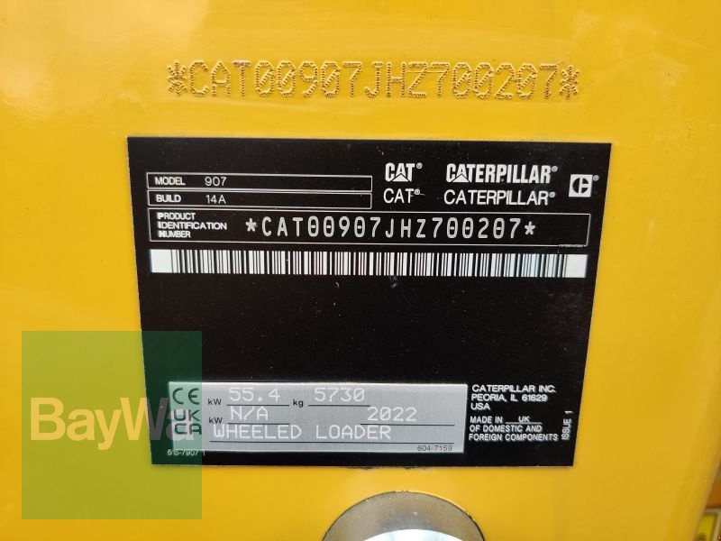 Radlader del tipo Caterpillar CAT 907, Gebrauchtmaschine In Obertraubling (Immagine 23)