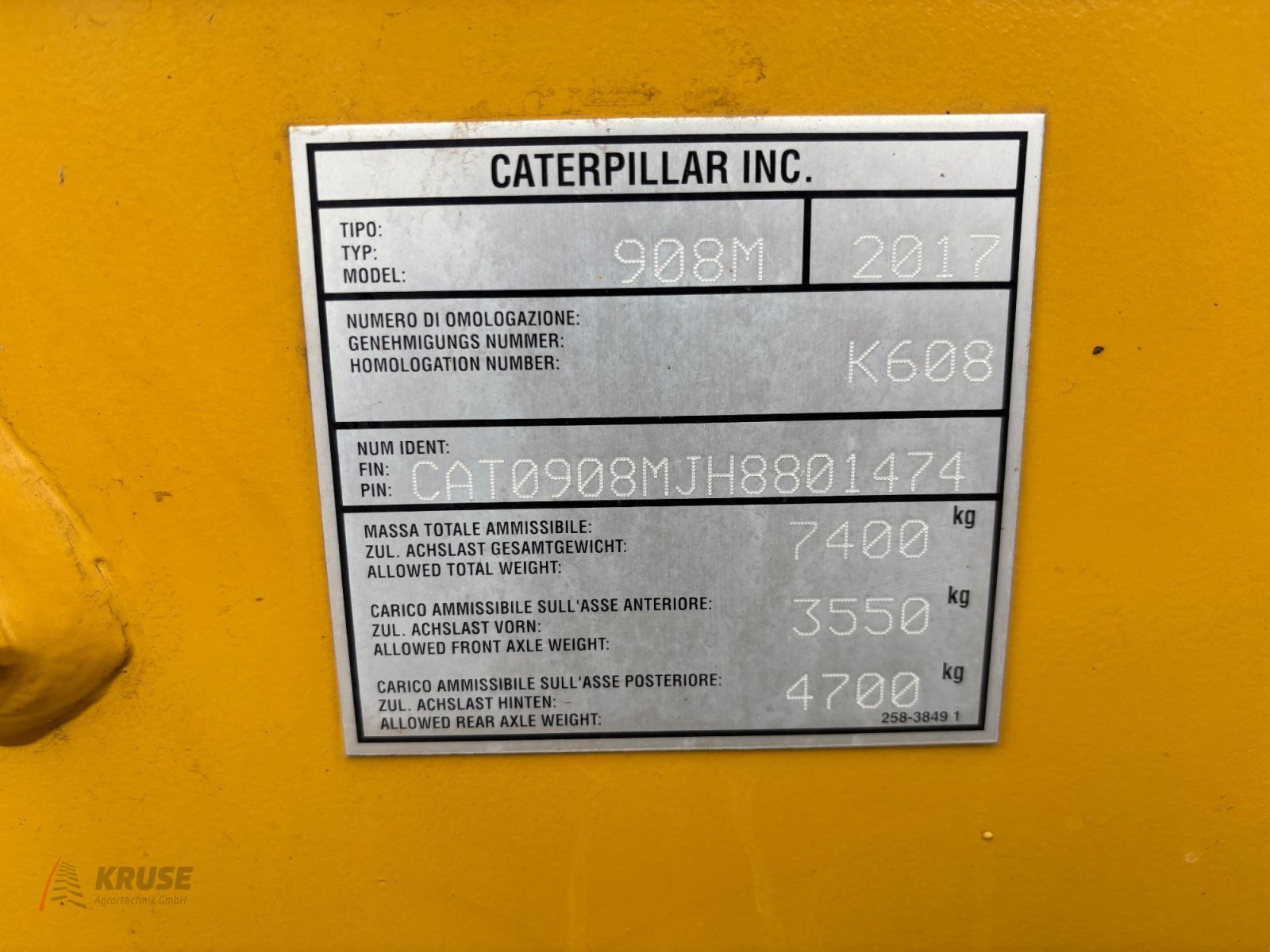 Radlader of the type Caterpillar CAT 908 M, Gebrauchtmaschine in Fürstenau (Picture 11)