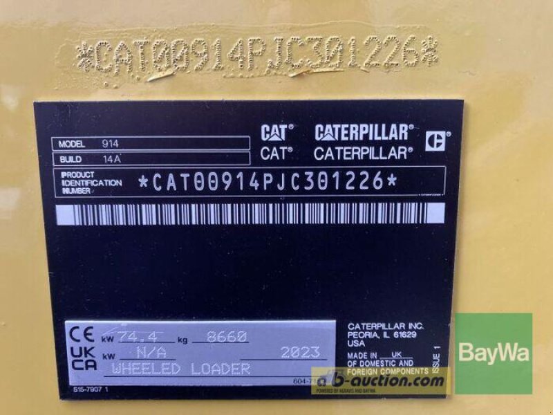 Caterpillar CAT 914-14A, Vorführmaschine, Rok výroby: 2023, Moto-hodiny: 7 Hodiny (Obrázok 14) Radlader typu Caterpillar CAT 914-14A, Vorführmaschine v Großweitzschen (Obrázok 14)