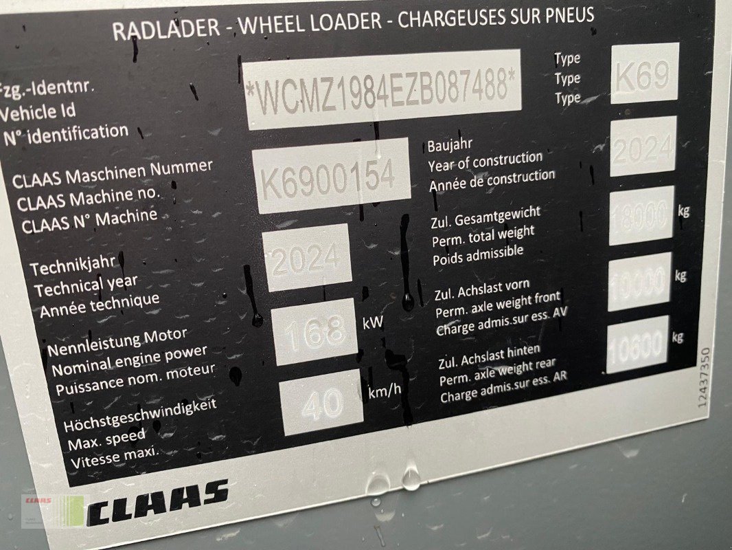 Radlader от тип CLAAS TORION 1611 P, Neumaschine в Alveslohe (Снимка 8)