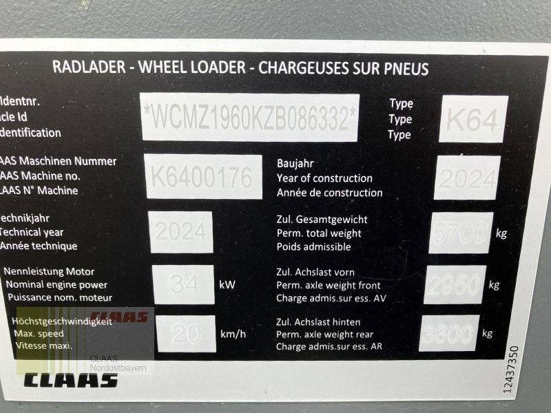 Radlader tipa CLAAS TORION 530, Neumaschine u Gefrees (Slika 18)