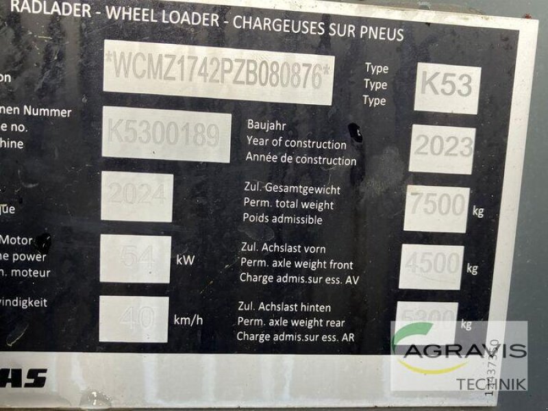 Radlader of the type CLAAS TORION 644 SINUS, Vorführmaschine in Alpen (Picture 10)