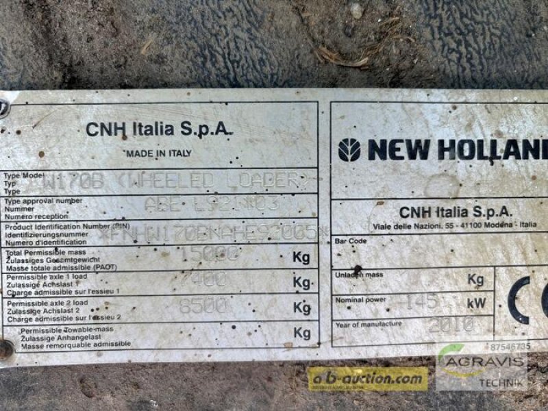 Radlader типа CNH W 170 B, Gebrauchtmaschine в Seelow (Фотография 16)