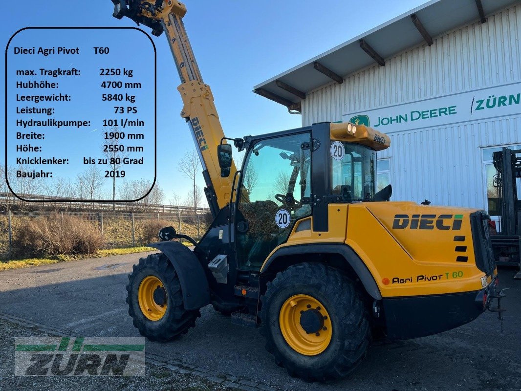Radlader от тип DIECI Agri Pivot T60 Teleskopradlader, Gebrauchtmaschine в Holzgünz - Schwaighausen (Снимка 1)