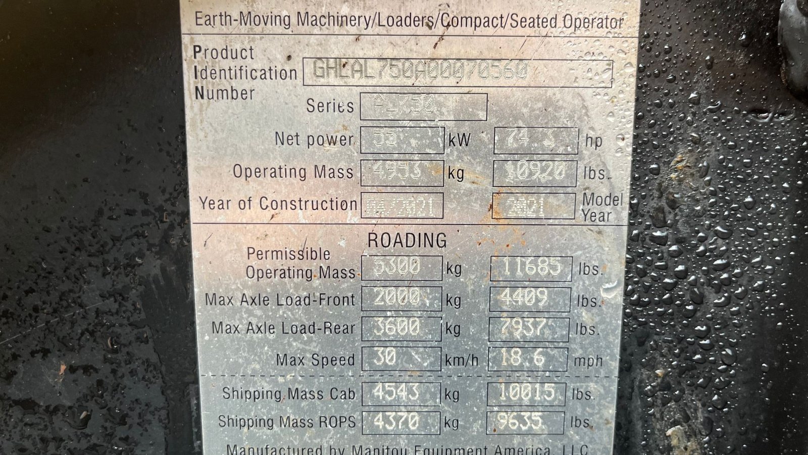 Radlader of the type Gehl AL750 5tons læsser med 4i1 skovl, Gebrauchtmaschine in Rønnede (Picture 14)