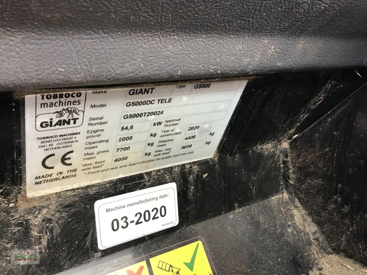 Radlader типа GiANT G5000 Tele, Gebrauchtmaschine в Bakum (Фотография 8)