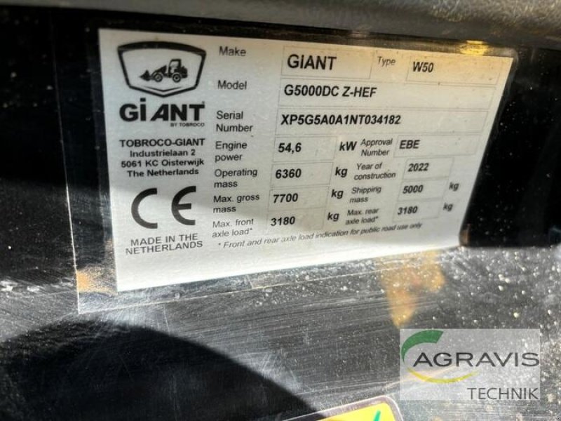 Radlader des Typs GiANT G5000, Gebrauchtmaschine in Meppen (Bild 7)
