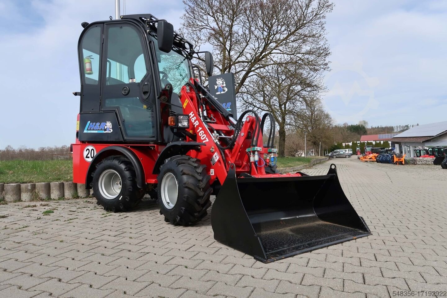 Radlader del tipo H&R 1607 Hoflader Radlader, Neumaschine In Falkenberg (Immagine 4)