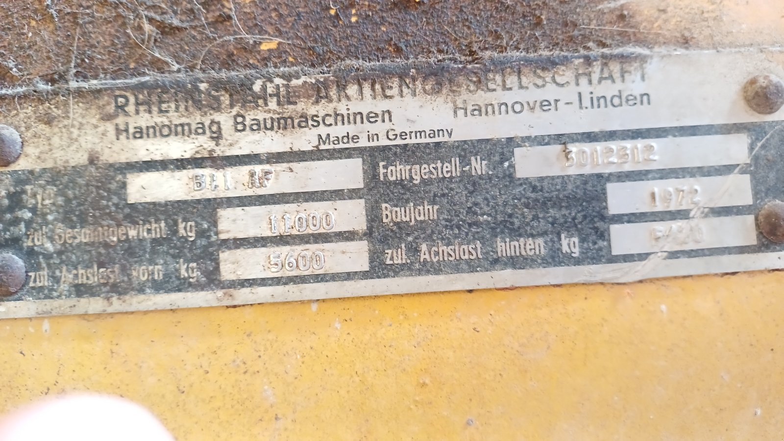 Radlader typu Hanomag B 11, Gebrauchtmaschine v Dießen (Obrázek 2)