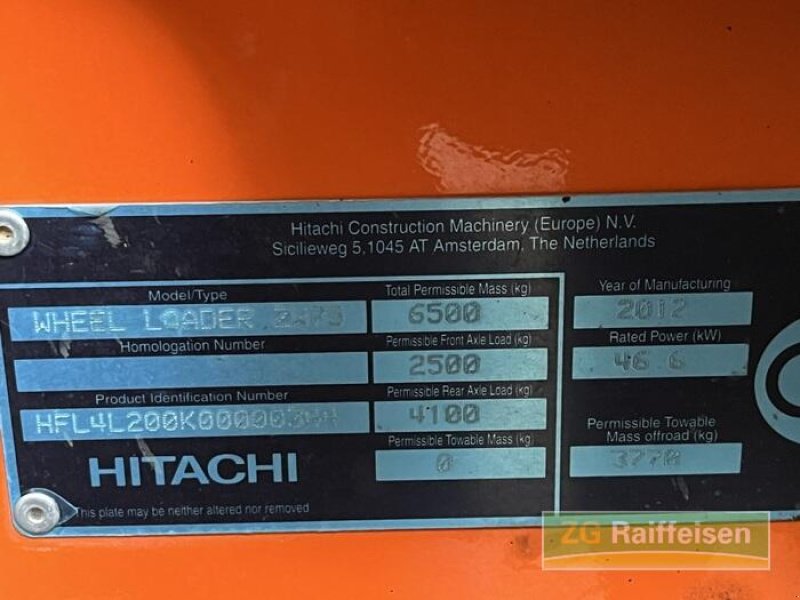 Radlader of the type Hitachi ZW 75, Gebrauchtmaschine in Donaueschingen (Picture 12)