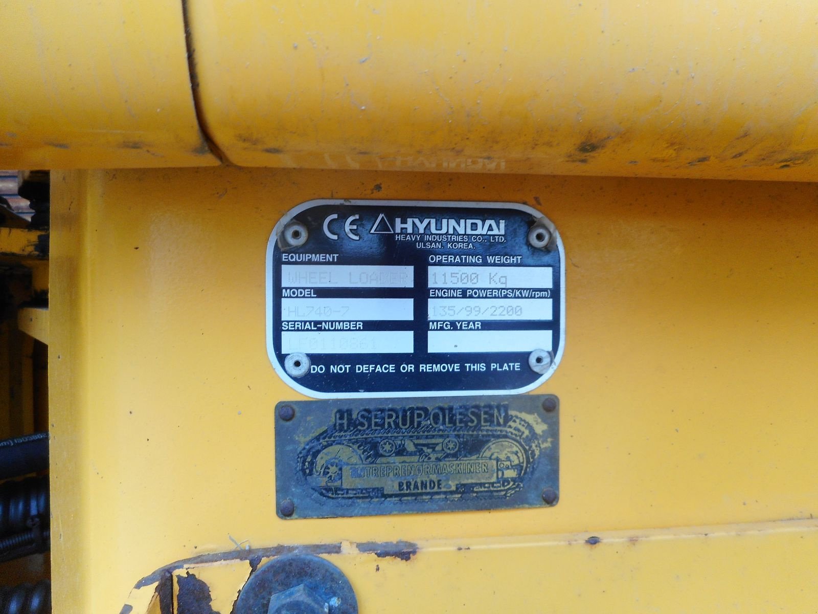 Radlader des Typs Hyundai HL740-7 mit Hochkippschaufel u. Volvo SW, Gebrauchtmaschine in St. Nikolai ob Draßling (Bild 8)