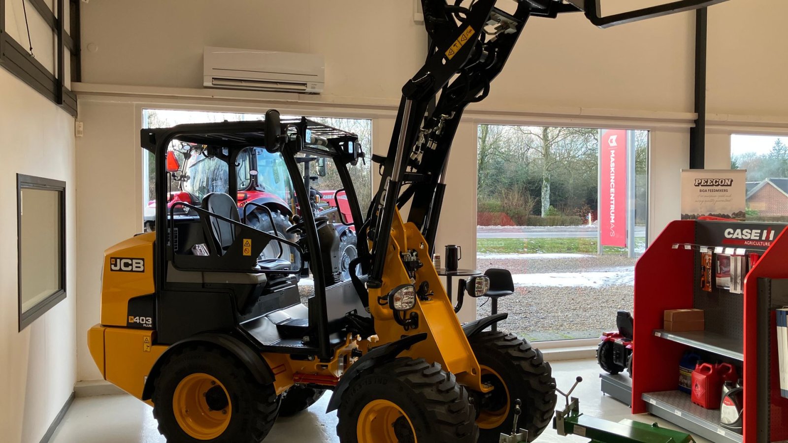 Radlader del tipo JCB 403 Plus Agri med JST skovl og pallegaffel, Gebrauchtmaschine en Grindsted (Imagen 1)