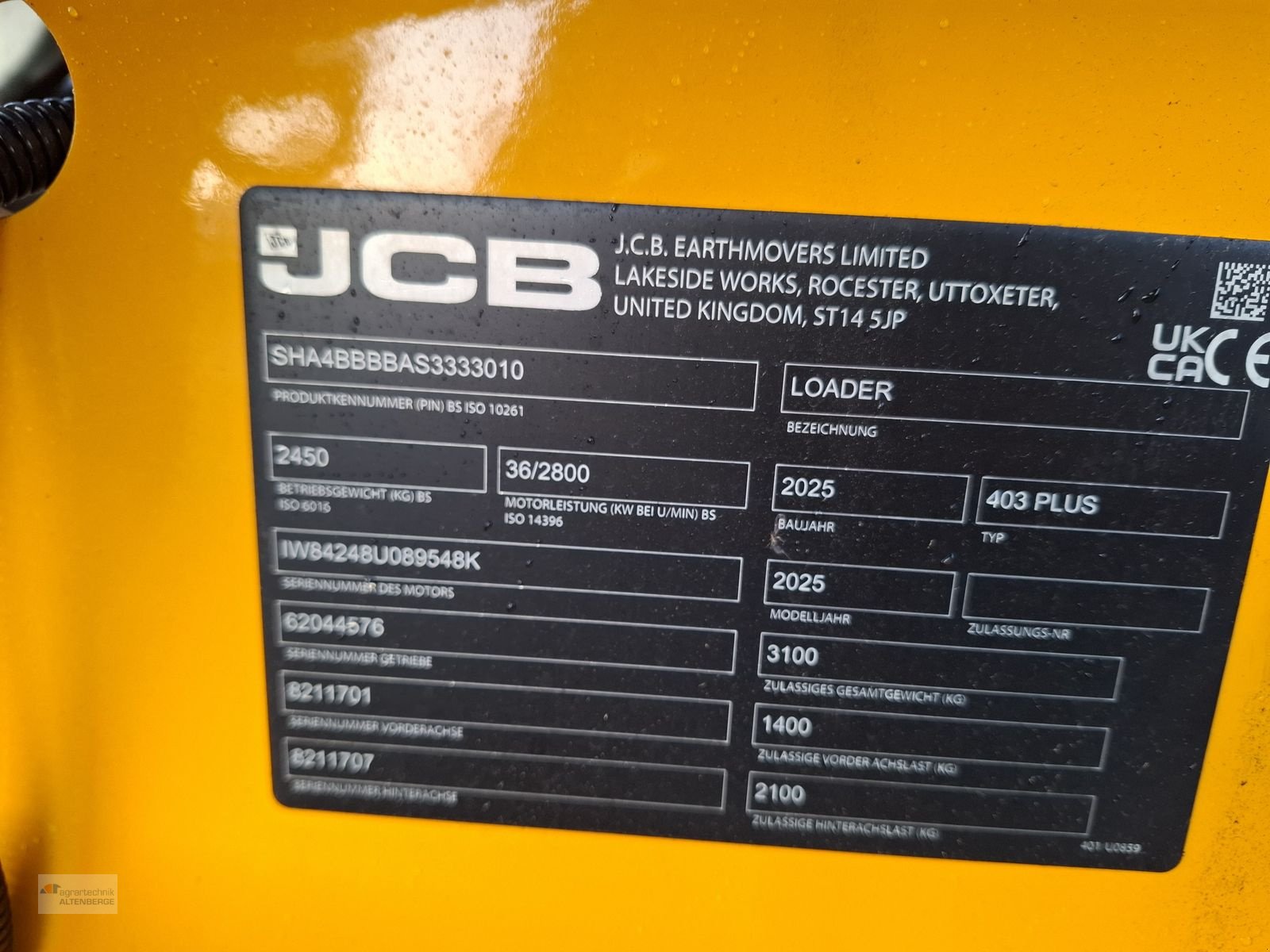 Radlader типа JCB 403 Plus mit Kabine, Vorführmaschine в Altenberge (Фотография 11)