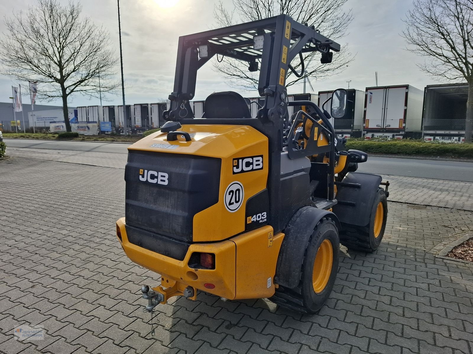 Radlader van het type JCB 403 Plus mit Klappdach, Vorführmaschine in Altenberge (Foto 8)