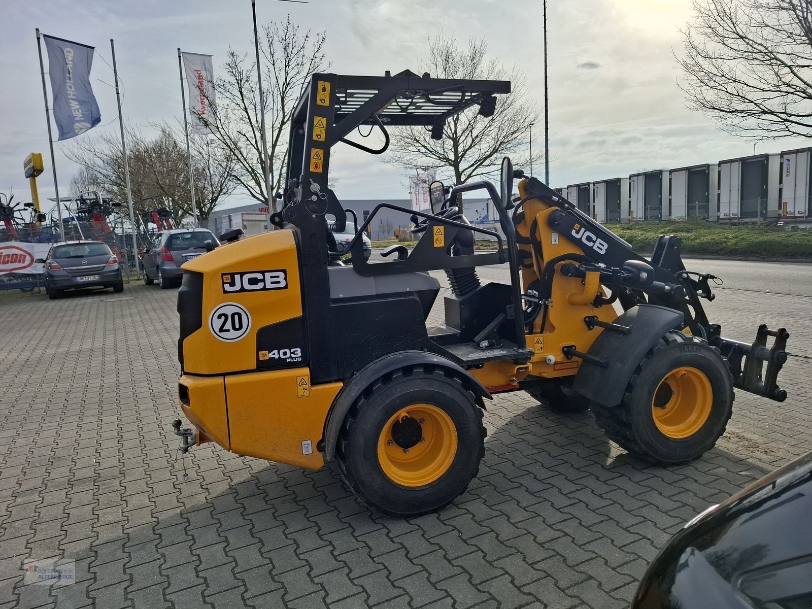 Radlader van het type JCB 403 Plus mit Klappdach, Vorführmaschine in Altenberge (Foto 7)