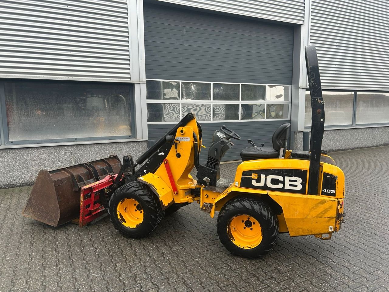 Radlader a típus JCB 403 WLS shovel met bak en vork, Gebrauchtmaschine ekkor: Roermond (Kép 4)