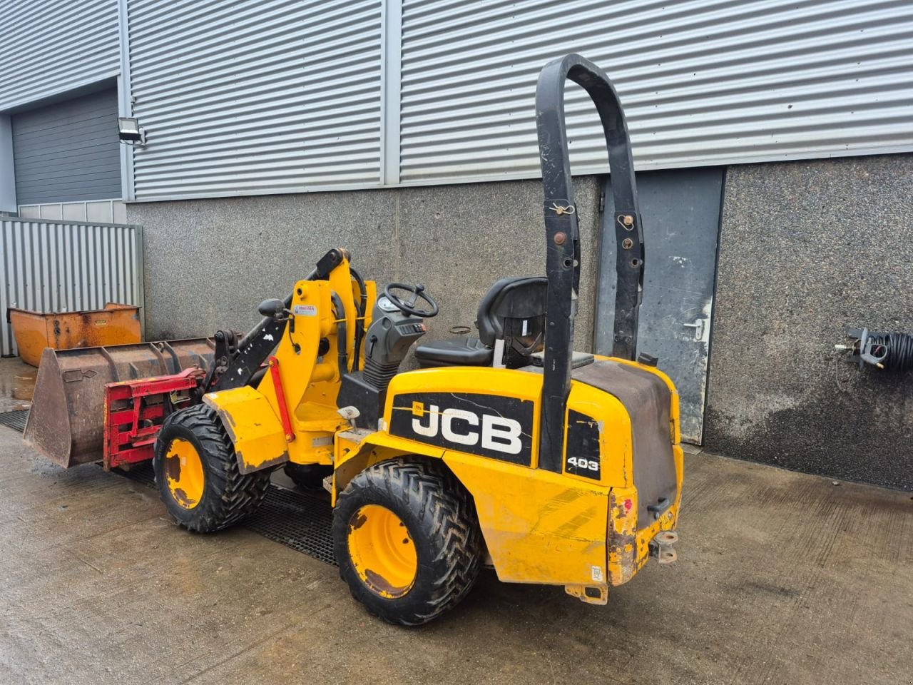 Radlader a típus JCB 403 WLS shovel met bak en vork, Gebrauchtmaschine ekkor: Roermond (Kép 7)