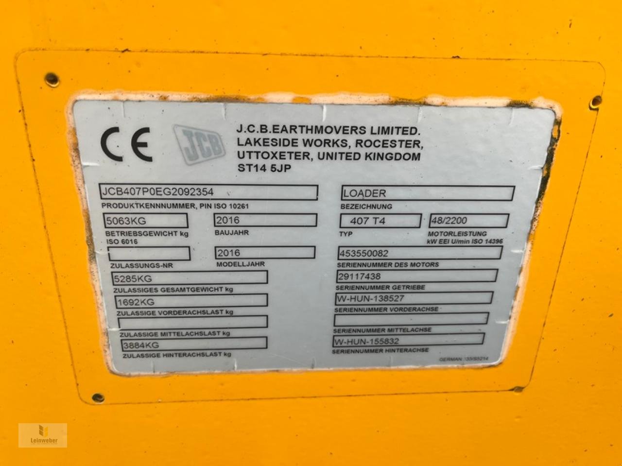 Radlader typu JCB 407, Gebrauchtmaschine v Neuhof - Dorfborn (Obrázek 10)