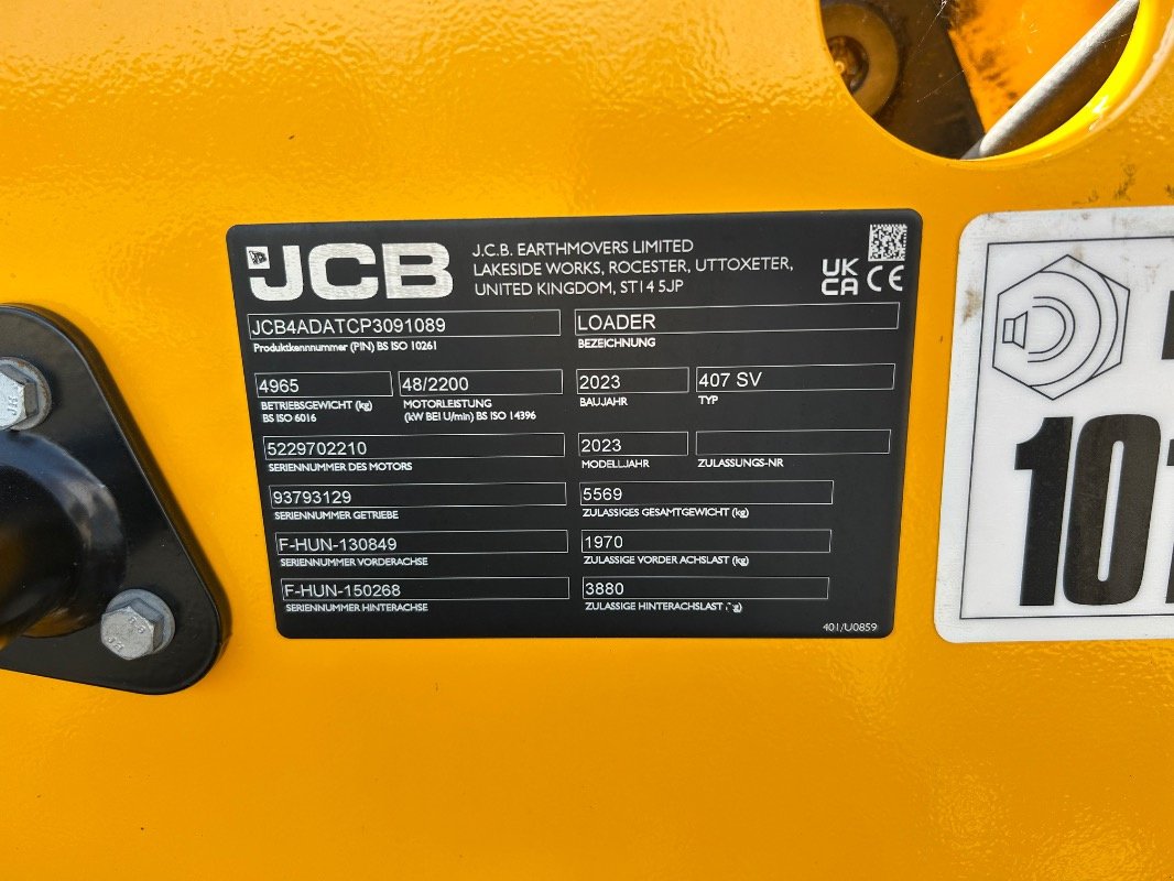 Radlader типа JCB 407, Gebrauchtmaschine в Sittensen (Фотография 24)