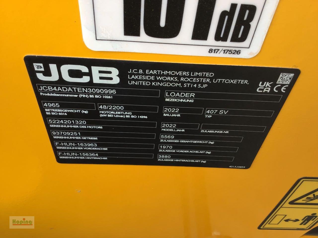 Radlader typu JCB 407, Gebrauchtmaschine v Bakum (Obrázek 12)