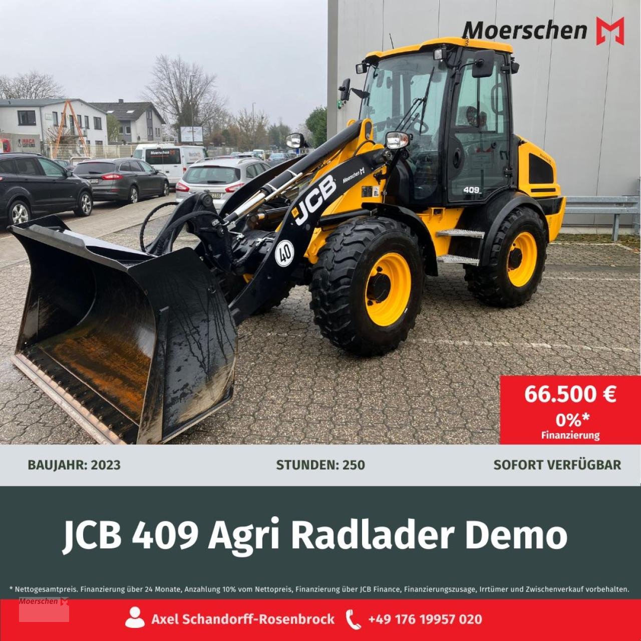 Radlader des Typs JCB 409 Agri, Neumaschine in Tönisvorst (Bild 1)