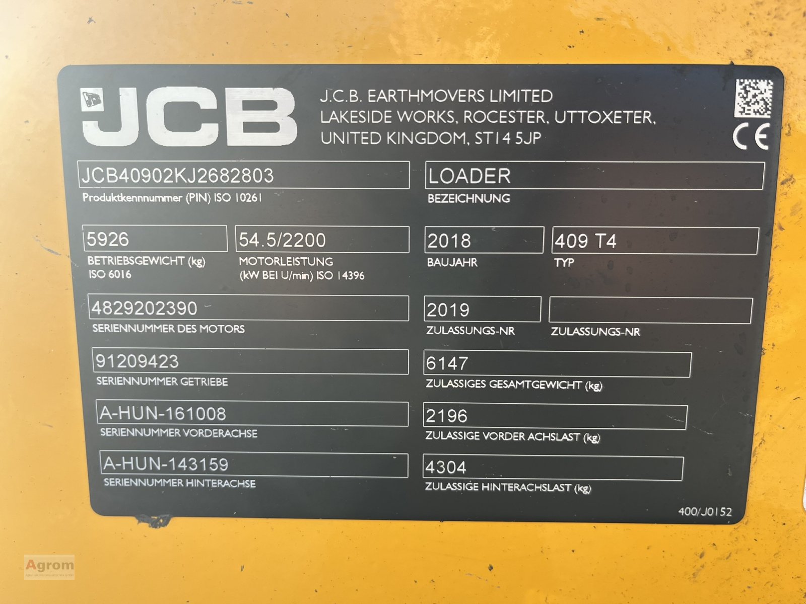 Radlader typu JCB 409, Gebrauchtmaschine v Herrenberg-Gültstein (Obrázek 10)