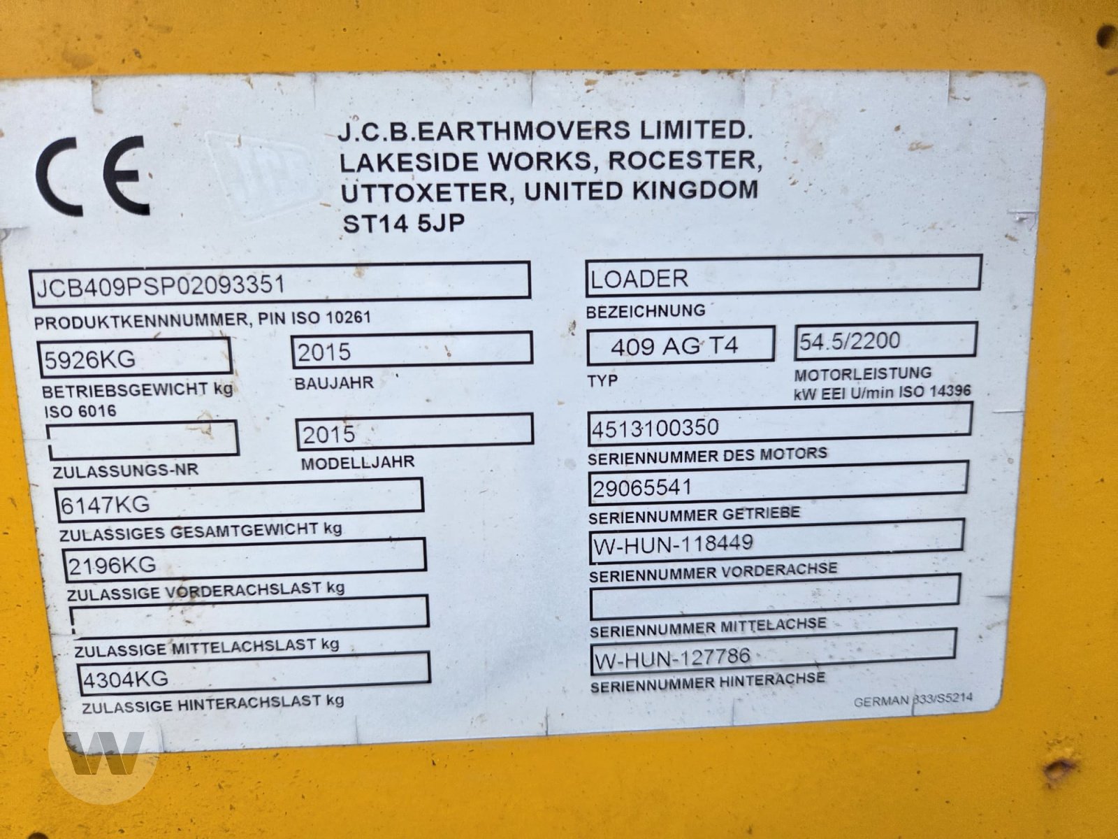 Radlader za tip JCB 409, Gebrauchtmaschine u Börm (Slika 6)