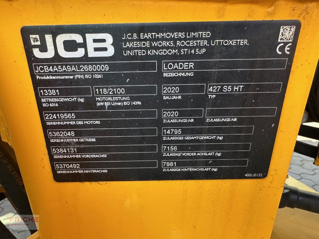 Radlader of the type JCB 427 HT   inklusive Schaufel, Gebrauchtmaschine in Bockel - Gyhum (Picture 4)