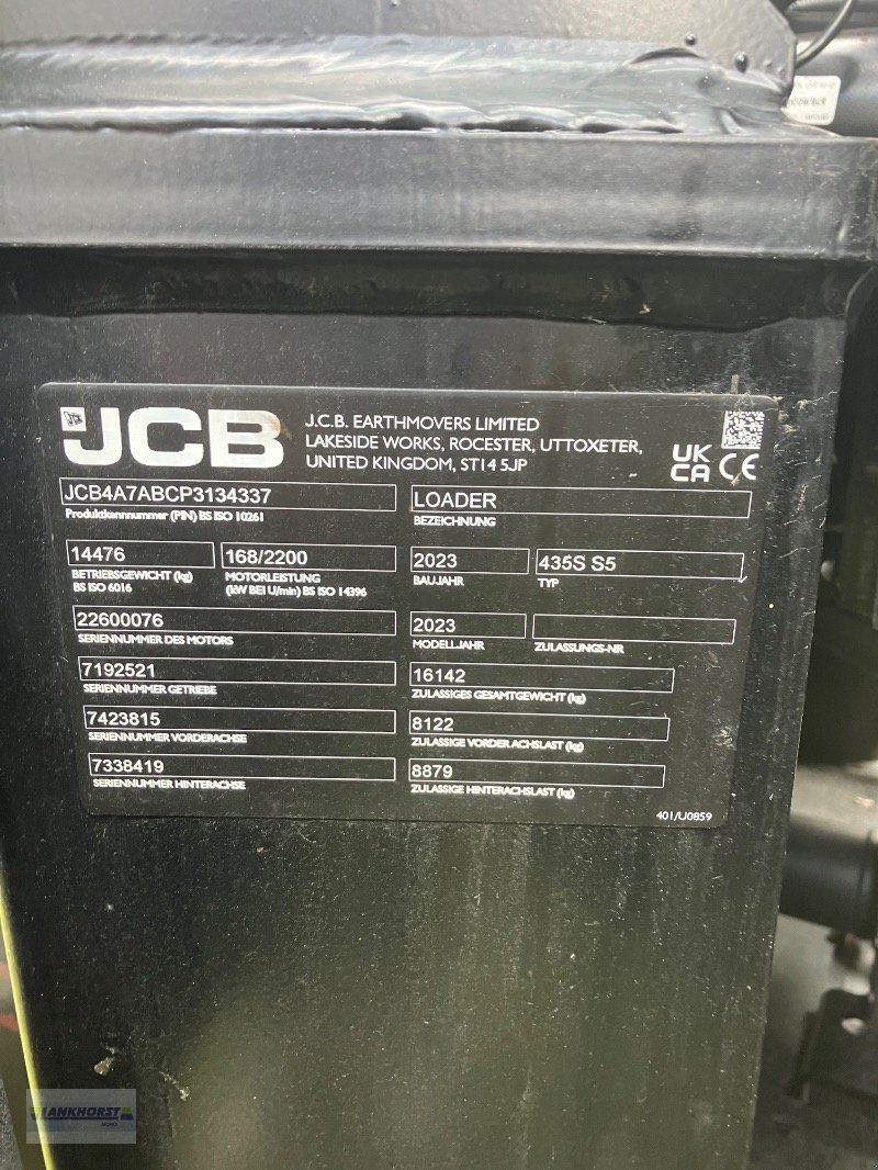 Radlader typu JCB 435S, Gebrauchtmaschine v Aurich (Obrázek 24)