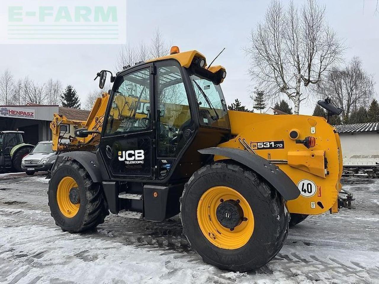 Radlader Türe ait JCB 531-70 agri - klimatyzacja / airconditioning, Gebrauchtmaschine içinde DAMAS?AWEK (resim 9)