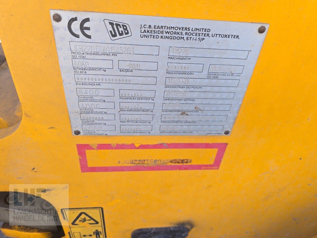 Radlader tip JCB TM 220, Gebrauchtmaschine in Burg/Spreewald (Poză 17)