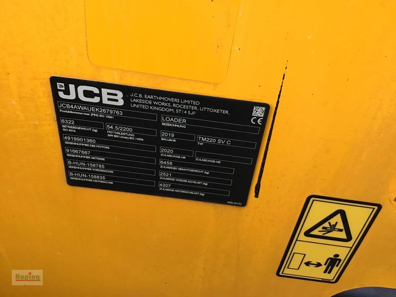 Radlader typu JCB TM 220, Gebrauchtmaschine v Bakum (Obrázek 12)