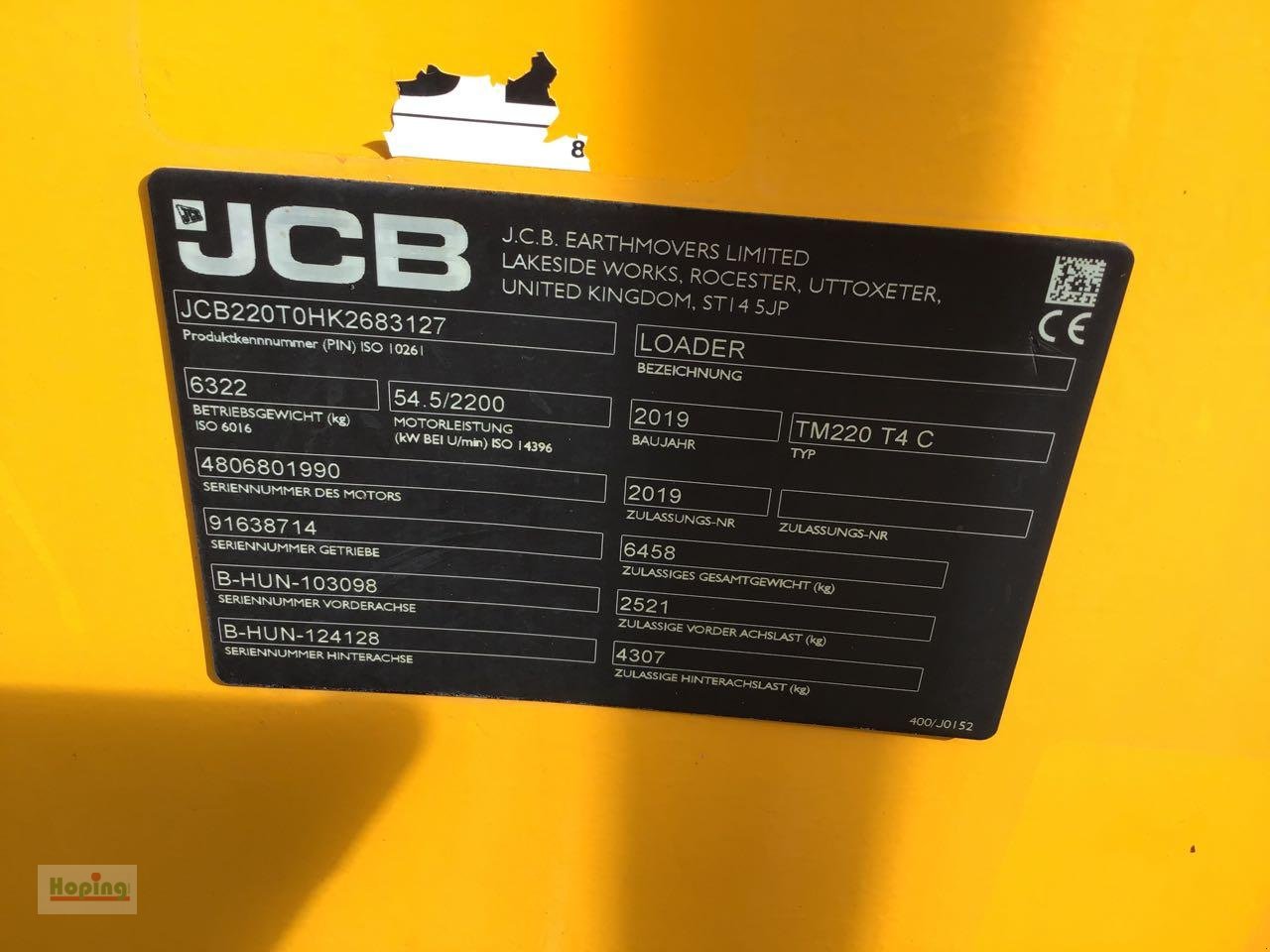 Radlader of the type JCB TM220, Gebrauchtmaschine in Bakum (Picture 13)