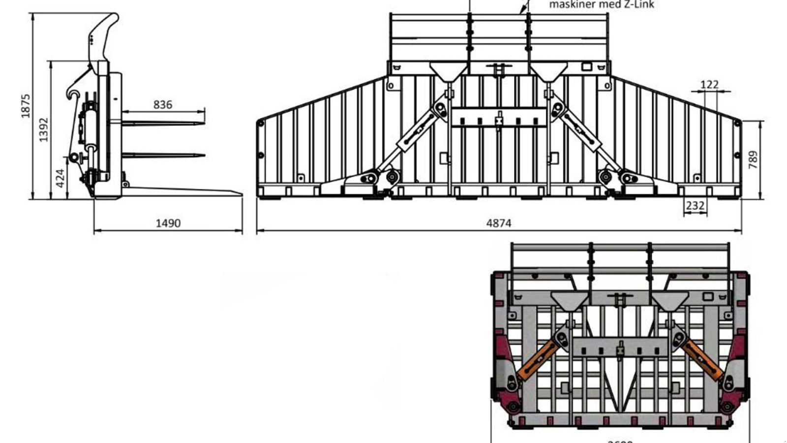 Radlader tip JST GG græsgreb m. hy. opklap, Gebrauchtmaschine in Vrå (Poză 14)
