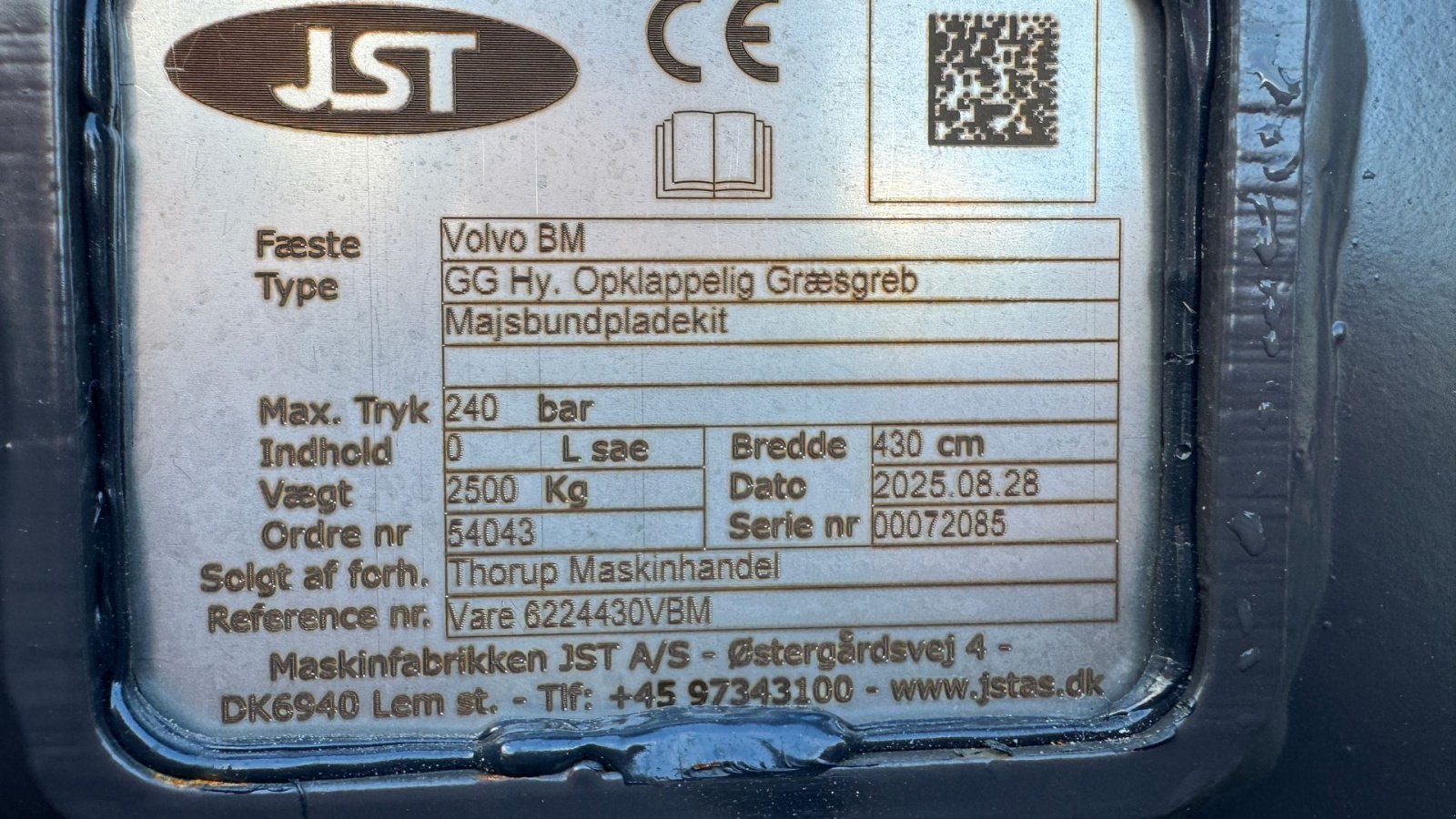 Radlader of the type JST GRÆSGREB FABRIKSNY MED MAJSPLADER TIL OMGÅENDE LEVERING!, Gebrauchtmaschine in Nørager (Picture 13)