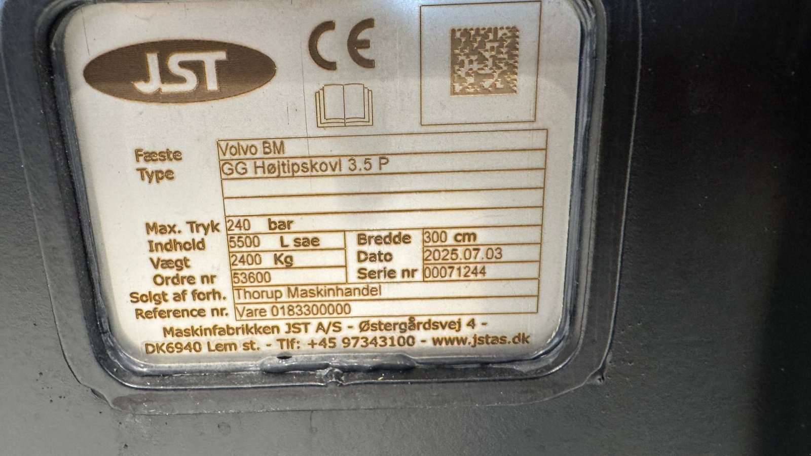 Radlader του τύπου JST HØJTIPSKOVL 300CM /5,5KBM! DEMO!, Gebrauchtmaschine σε Nørager (Φωτογραφία 14)