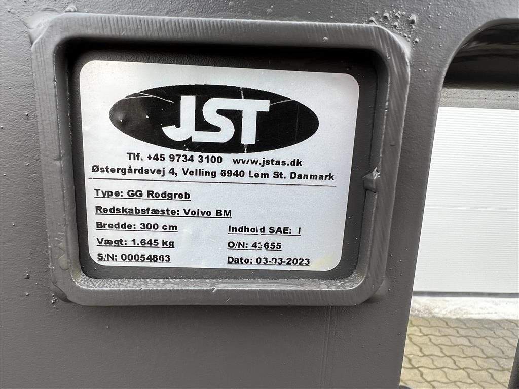 Radlader des Typs JST Rodgreb 300CM MED HARDOX TÆNDER OG GRÆSUDSTYR! FABRIKSNY!, Gebrauchtmaschine in Nørager (Bild 11)