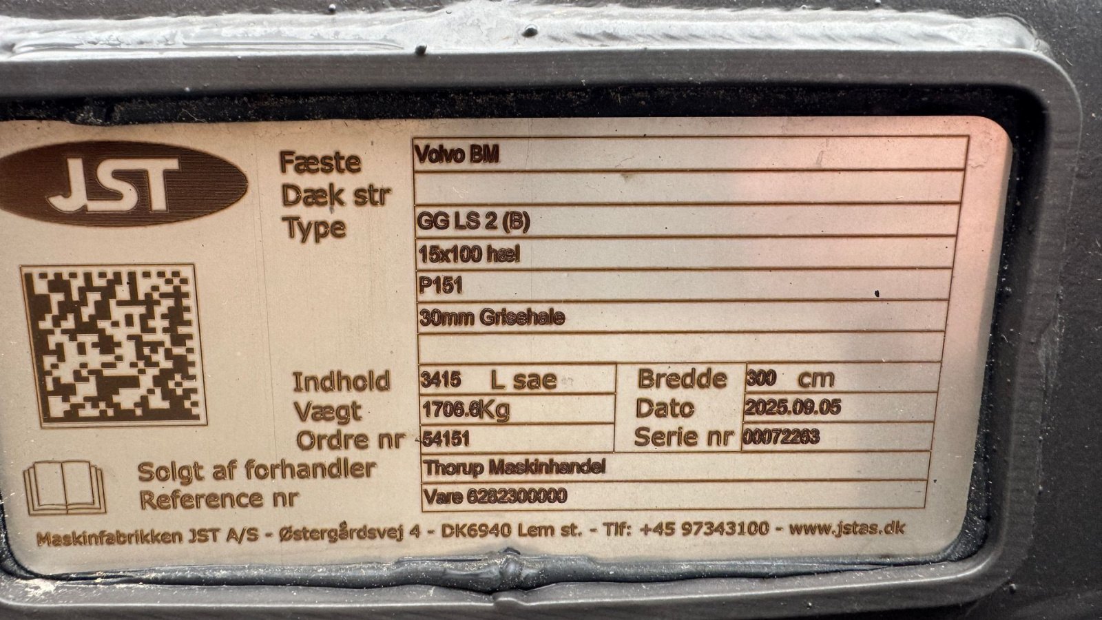 Radlader des Typs JST Skovl 300CM / 3,4KBM! FABRIKSNY!, Gebrauchtmaschine in Nørager (Bild 20)