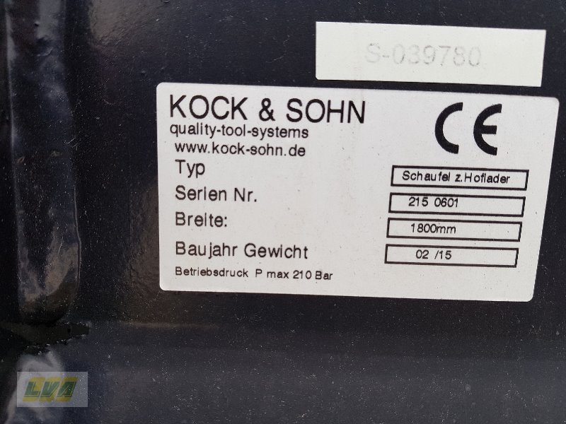 Radlader des Typs Kock Kock & Sohn Schaufel 0,88 CBM, Neumaschine in Neuhardenberg (Bild 4)