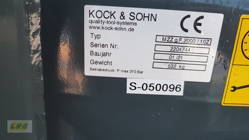 Radlader des Typs Kock Mehrzweckzange 2000mm 10 Zinken, Gebrauchtmaschine in Schenkenberg (Bild 2)