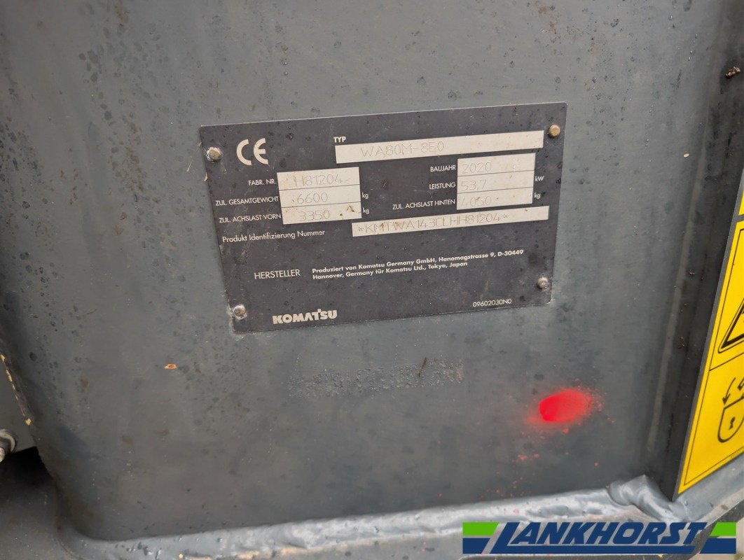 Radlader des Typs Komatsu WA 80M-8, Gebrauchtmaschine in Neuenkirchen / Bramsche (Bild 14)