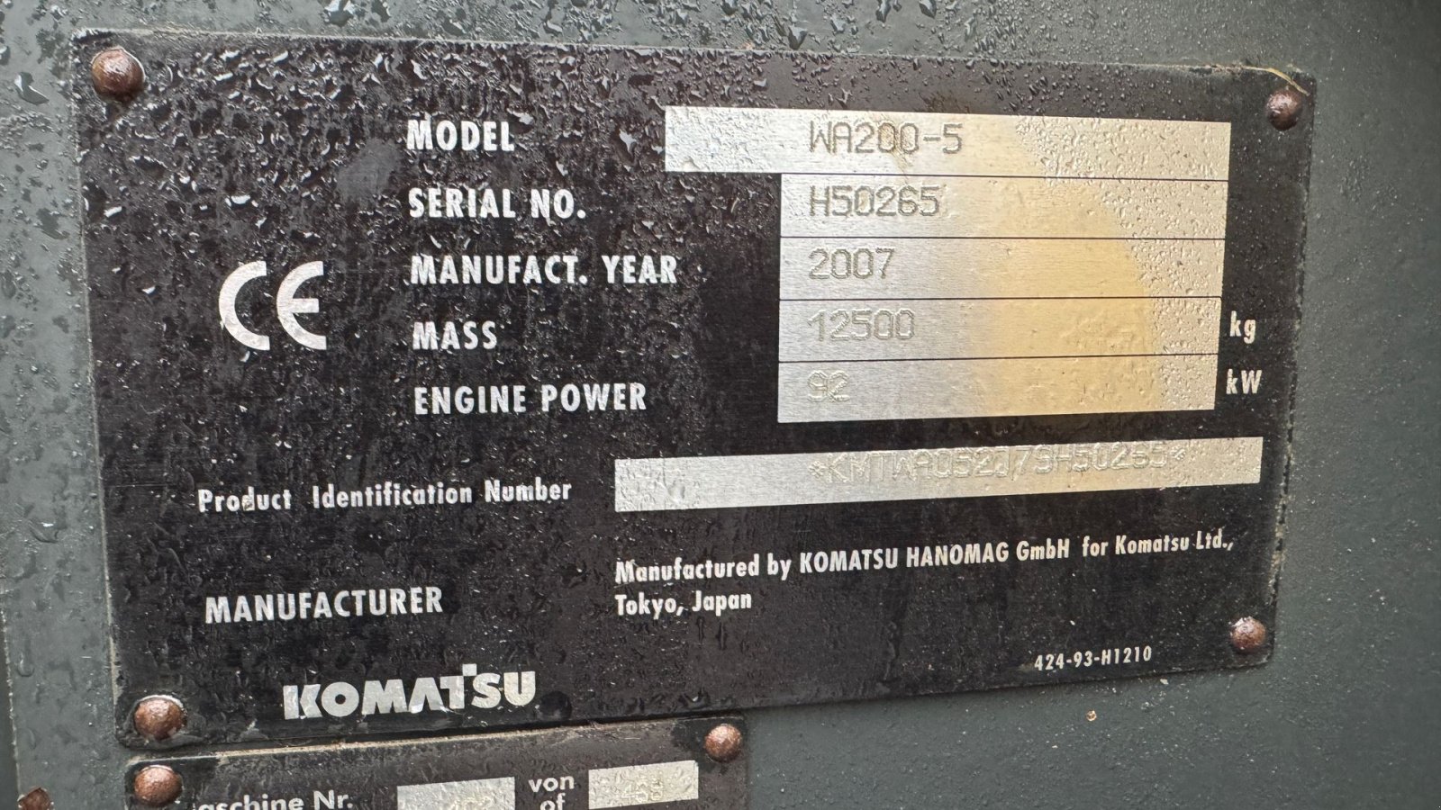 Radlader des Typs Komatsu WA200-5 MED LANG ARM!, Gebrauchtmaschine in Nørager (Bild 16)