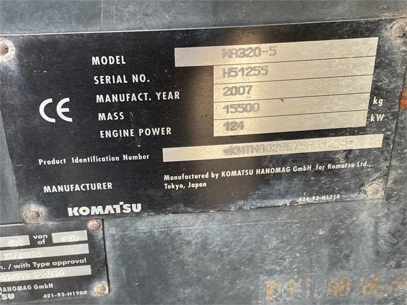 Radlader des Typs Komatsu WA320-5, Gebrauchtmaschine in Ribe (Bild 5)