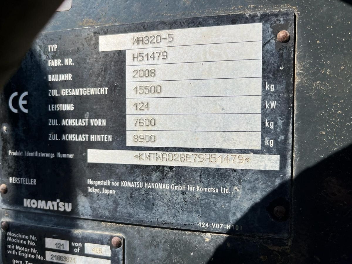Radlader tip Komatsu WA320-5, Gebrauchtmaschine in Gabersdorf (Poză 7)