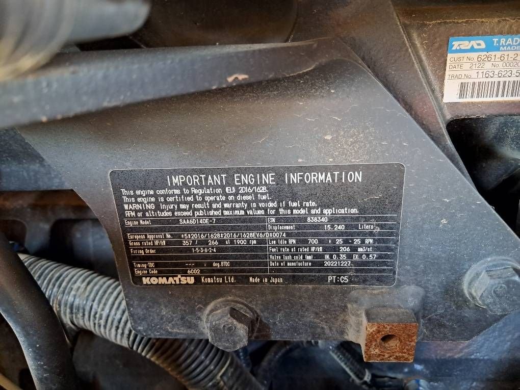 Radlader typu Komatsu WA500-8E0, Gebrauchtmaschine v Overijse (Obrázek 5)