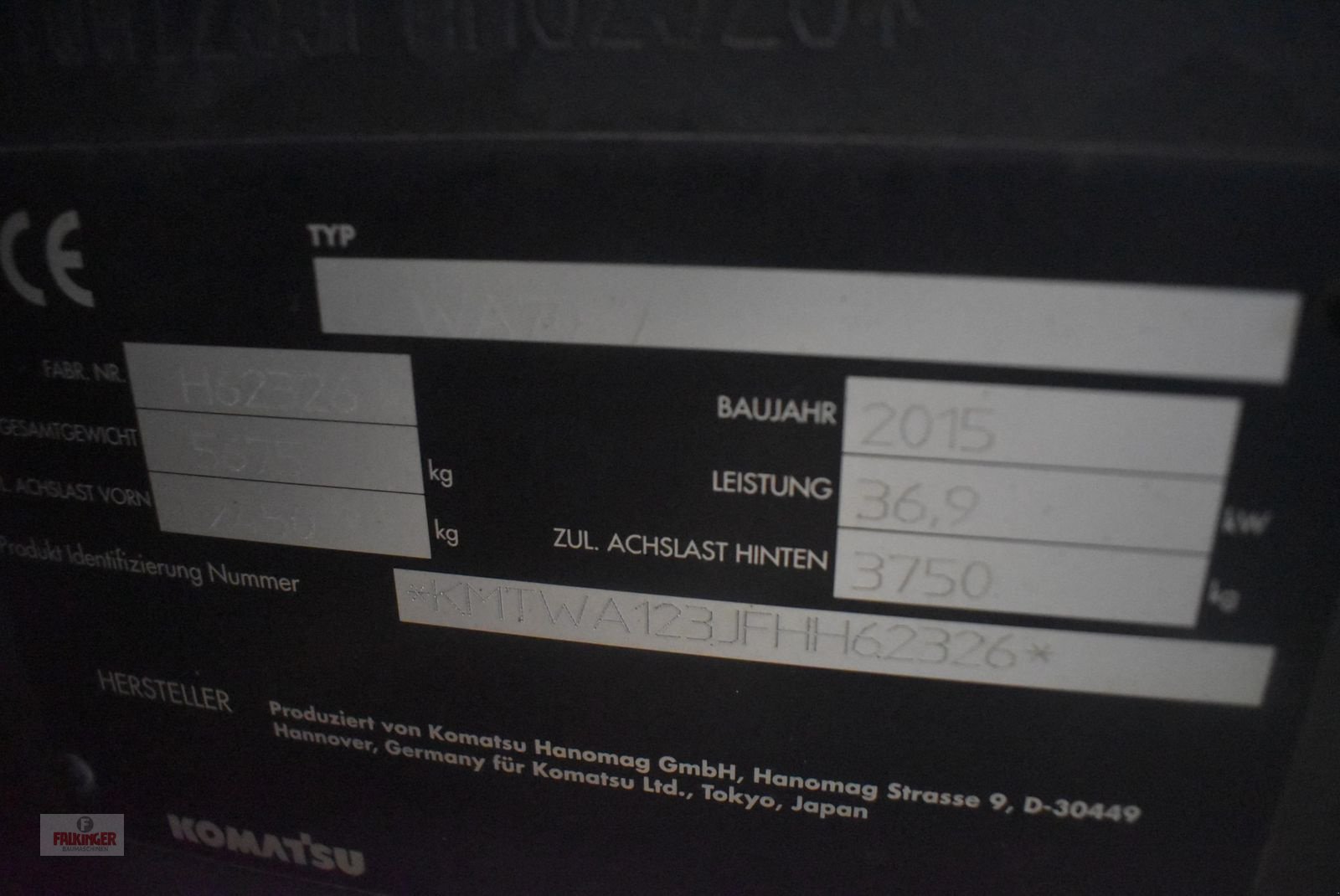 Radlader tipa Komatsu WA70-7, Gebrauchtmaschine u Putzleinsdorf (Slika 15)