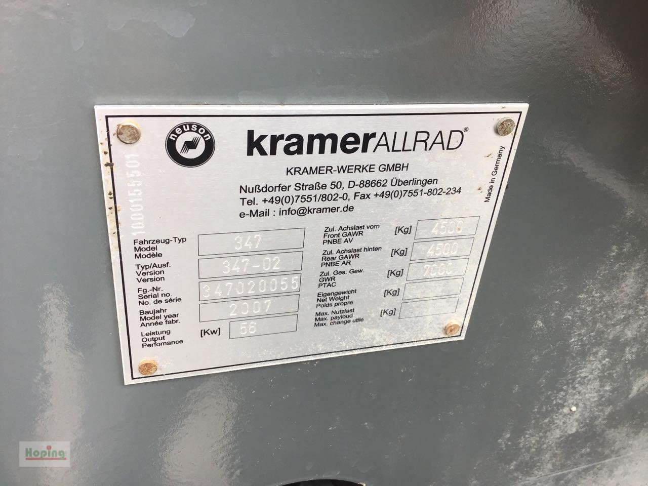 Radlader типа Kramer 1150, Gebrauchtmaschine в Bakum (Фотография 7)