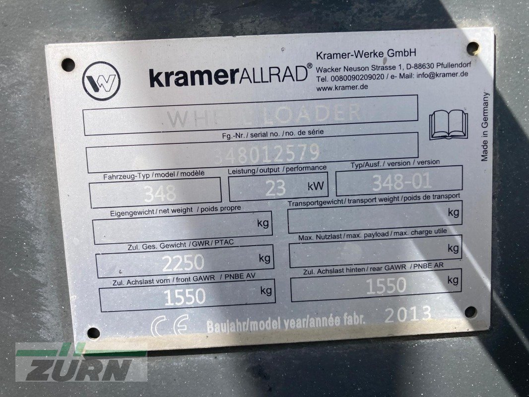 Radlader des Typs Kramer 350, Gebrauchtmaschine in Kanzach (Bild 19)