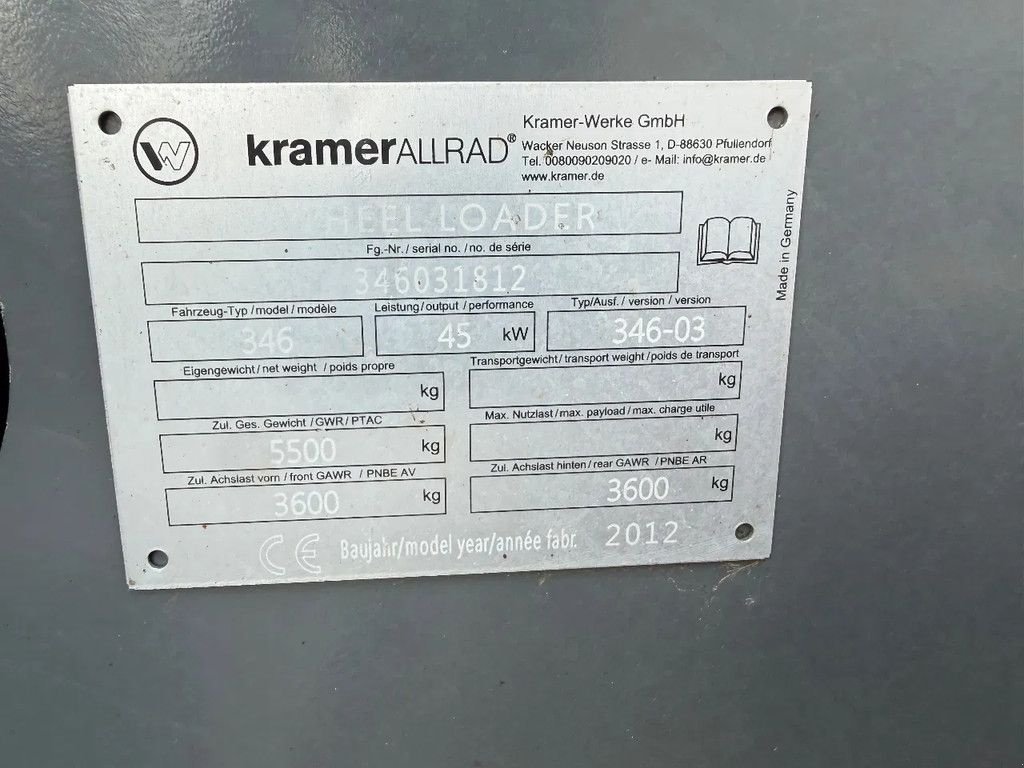 Radlader del tipo Kramer 750, Gebrauchtmaschine In Doetinchem (Immagine 8)